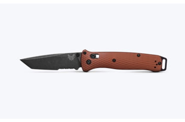 Image of Benchmade Bailout Folding Knife, 3.38in, Serrated, CPM-Magnacut Stainless Steel, Tanto, 6061-T6 Aluminum, Burnt Copper, 537SBK-07