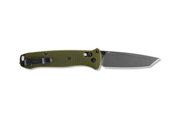 Image of Benchmade Bailout Folding Knife, 3.38in, CPM-M4 Non Serrated Tanto Blade, Woodland Green anodized 6061-T6 aluminum handle, 537GY-1