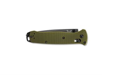 Image of Benchmade Bailout Folding Knife, 3.38in, CPM-M4 Non Serrated Tanto Blade, Woodland Green anodized 6061-T6 aluminum handle, 537GY-1