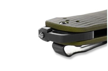 Image of Benchmade Bailout Folding Knife, 3.38in, CPM-M4 Non Serrated Tanto Blade, Woodland Green anodized 6061-T6 aluminum handle, 537GY-1