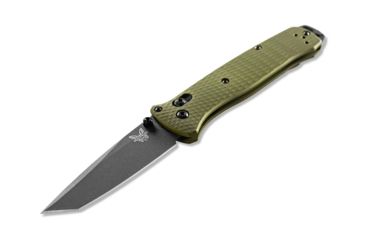 Image of Benchmade Bailout Folding Knife, 3.38in, CPM-M4 Non Serrated Tanto Blade, Woodland Green anodized 6061-T6 aluminum handle, 537GY-1