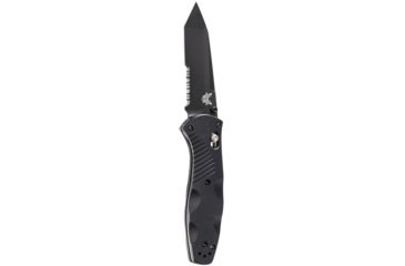 Image of Benchmade Barrage Osborne Knife, Combo Edge BK Coated Tanto Blade &amp; Black Handle 583SBK