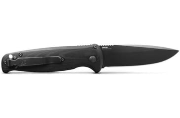 Image of Benchmade CLA Auto Automatic Folding Knife, 3.4in, Drop-Point Blade, Black Handle, Black Blade, 4300BK