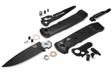 Image of Benchmade CLA Auto Automatic Folding Knife, 3.4in, Drop-Point Blade, Black Handle, Black Blade, 4300BK