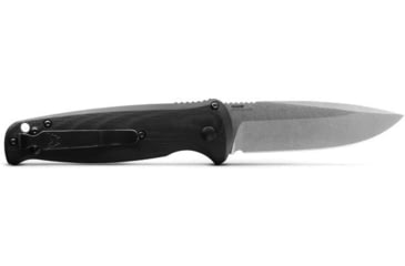 Image of Benchmade CLA Auto Automatic Folding Knife, 3.4in, Drop-Point Blade, Black Handle, Satin Blade, 4300