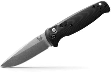 Image of Benchmade CLA Auto Automatic Folding Knife, 3.4in, Drop-Point Blade, Black Handle, Satin Blade, 4300