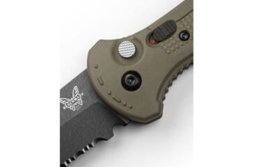 Image of Benchmade Claymore Automatic Folding Knife, 3.6in, CPM-D2, Tanto, Grivory Ranger Green, 9071SBK-1