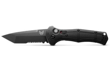 Image of Benchmade Claymore Automatic Folding Knife, 3.6in, CPM-D2, Tanto, Grivory Black, 9071SBK