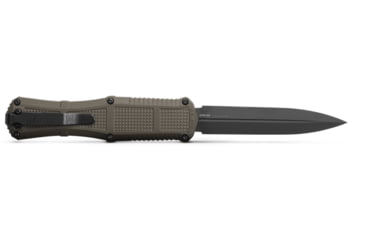 Image of Benchmade Claymore OTF Dagger Automatic Folding Knife, 3.89in, CPM-D2 Steel, Dagger Blade, Grivory Ranger Green, 3370GY-1