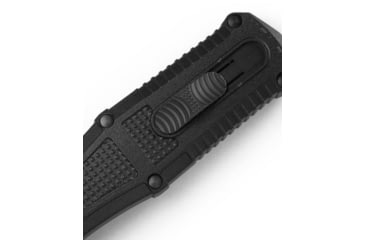 Image of Benchmade Claymore OTF Dagger Automatic Folding Knife, 3.89in, CPM-D2 Steel, Dagger Blade, Serrated, Grivory Black, 3370SGY
