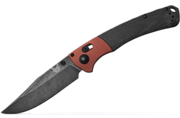 Image of Benchmade Crooked River Folding Knife, 4 in, CPM MagnaCut Stainless Steel, Clip Point, 6061-T6 Aluminum, Burnt Copper/ Black, 15080BK-04