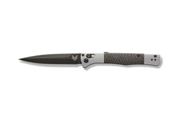 Image of Benchmade Fact Auto Axis Automatic Folding Knife, 3.95in CPM-S90V Super Premium Stainless Steel Spear Point Blade, 6061-T6 Aircraft Aluminum Handle, 4170BK