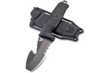 Image of Benchmade H2O Fixed Blade Knife, Serrated Black Blade, 112SBK-BLK