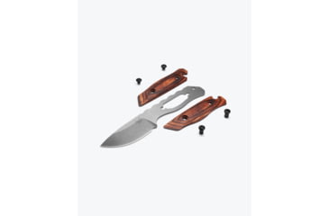 Image of Benchmade Hidden Canyon Hunter Fixed Blade Knife, 2.79in, CPM-S30V Stainless Steel, Drop Point Blade, Laminated Wood Handle, 15017