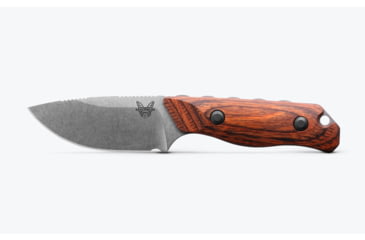 Image of Benchmade Hidden Canyon Hunter Fixed Blade Knife, 2.79in, CPM-S30V Stainless Steel, Drop Point Blade, Laminated Wood Handle, 15017