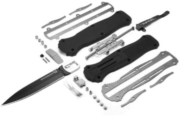 Image of Benchmade Infidel Automatic Folding Knife, 3.91in, CPM-D2 Steel, Double-Edged Dagger, Black, 3300BK