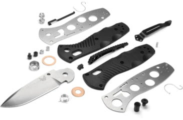 Image of Benchmade Mini-Barrage Folding Knife, Plain Edge, Satin Blade 585