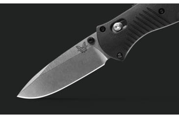 Image of Benchmade Mini-Barrage Folding Knife, Plain Edge, Satin Blade 585