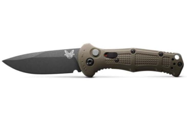 Image of Benchmade Mini Claymore Automatic Folding Knife, 3in, 7.62cm, CPM-D2, Drop-point, Grivory Ranger Green, 9570BK-1
