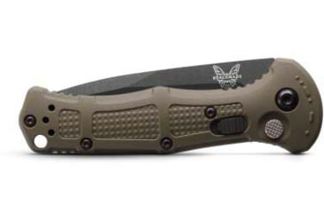 Image of Benchmade Mini Claymore Automatic Folding Knife, 3in, 7.62cm, CPM-D2, Drop-point, Grivory Ranger Green, 9570BK-1