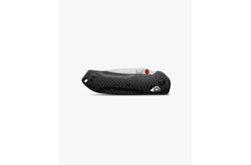 Image of Benchmade Mini Freek Folding Knife, 3in, CPM-S90V Stainless Steel, Drop Point Blade, Carbon Fiber 3K Twill, Black Handle, 565-1