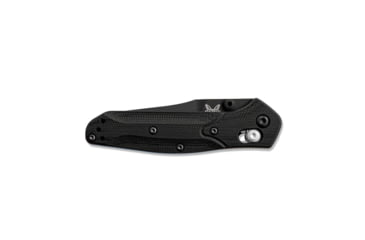 Image of Benchmade Mini Osborne Axis Folding Knife, 2.92in CPM-S30V Stainless Steel Reverse Tanto Blade, Black G10 Handle, 945BK-1
