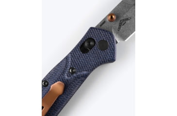 Image of Benchmade Mini Osborne Folding Knife, 2.92in, M390 Steel, Reverse Tanto, Micarta, Blue Denim, 945-04