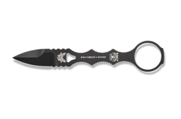 Image of Benchmade Mini SOCP Fixed Blade Knife, 2.22in 440C Stainless Steel Spear Point Blade, Stainless Steel, Black Costed Handle, 177BK