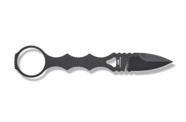 Image of Benchmade Mini SOCP Fixed Blade Knife, 2.22in 440C Stainless Steel Spear Point Blade, Stainless Steel, Black Costed Handle, 177BK
