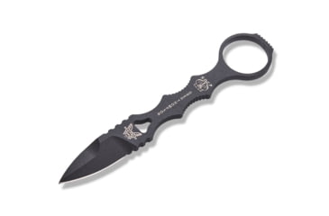 Image of Benchmade Mini SOCP Fixed Blade Knife, 2.22in 440C Stainless Steel Spear Point Blade, Stainless Steel, Black Costed Handle, 177BK
