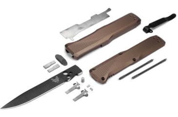 Image of Benchmade 4600 Phaeton Automatic Folding Knife, 3.45 in, CPM-S30V, Clip-Point, OD Green Handle, 4600DLC-1