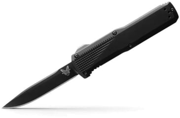 Image of Benchmade 4600 Phaeton Automatic Folding Knife, 3.45 in, CPM-S30V, Clip-Point, Black Anodized Handle, 4600DLC