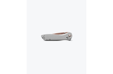 Image of Benchmade Seven Ten Folding Knife, 4in, CPM-S90V Stainless Steel, Recurve Drop Point Blade, 6061-T6 Anodized Aluminum, Gray Aluminum Handle, 710FE-24