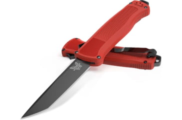 Image of Benchmade Shootout Automatic Folding Knife, 3.51 in, CPM-CruWear, Tanto, Black, 5370BK-04