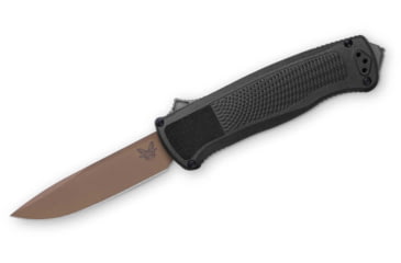Image of Benchmade Shootout CF-Elite Automatic Folding Knife, 3.49in, CPM-Cru-Wear, Drop Point Blade, CF-Elite Black Handle, 5371FE