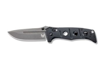 Image of Benchmade Sibert Adamas Axis Stud Folding Knife, 3.82in CPM-CruWear Steel Drop Point Grey Coated Blade, Contoured G-10 Handle, 275GY-1