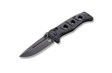 Image of Benchmade Sibert Adamas Axis Stud Folding Knife, 3.82in CPM-CruWear Steel Drop Point Grey Coated Blade, Contoured G-10 Handle, 275GY-1