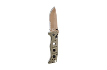 Image of Benchmade Sibert Adamas Axis Stud Folding Knife, 3.82in CPM-CruWear Steel Drop Point Serrated Flat Earth Coated Blade, Contoured G-10 Handle, 275SFE-2