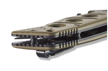 Image of Benchmade Sibert Adamas Axis Stud Folding Knife, 3.82in CPM-CruWear Steel Drop Point Serrated Flat Earth Coated Blade, Contoured G-10 Handle, 275SFE-2