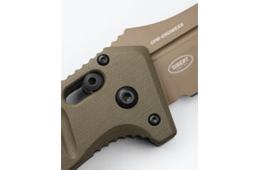 Image of Benchmade Sibert Auto Adamas Axis Stud Automatic Folding Knife, 3.8in CPM-CruWear Steel Drop Point Flat Earth Coated Blade, G10 Handle, 2750FE-2