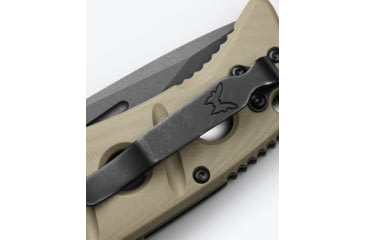 Image of Benchmade Sibert Auto Adamas Axis Stud Automatic Folding Knife, 3.8in CPM-CruWear Steel Drop Point Grey Coated Blade, G10 Handle, 2750GY-3