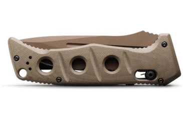 Image of Benchmade Sibert Auto Adamas Axis Stud Automatic Folding Knife, 3.8in CPM-CruWear Steel Drop Point Serrated Flat Earth Coated Blade, G10 Handle, 2750SFE-2