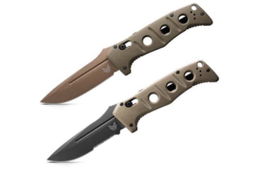 Image of Benchmade Sibert Auto Adamas Axis Stud Automatic Folding Knife, Flat Earth, Tungsten Grey