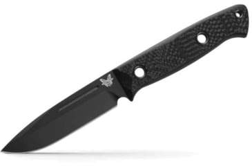 Image of Benchmade Sibert Bushcrafter Fixed Blade Knife, 4.38in, CPM-Cruwear, Black, 163BK