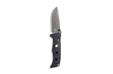 Image of Benchmade Sibert Mini Adamas Axis Stud Folding Knife, 3.25in CPM-CruWear Steel Drop Point Grey Coated Blade, Contoured G-10 Handle, 273GY-1