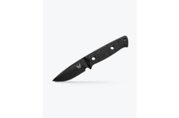 Image of Benchmade Sibert Mini Bushcrafter Fixed Blade Knife, 3.38 in, CPM-CruWear, Drop Point, Carbon Fiber, Black, 165BK