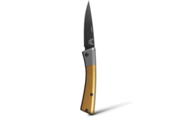 Image of Benchmade Successor Folding Knife, 2.56 in, M390 Stainless Steel, Drop Point, 6061-T6 Aluminum, Ash Gray/ Black, 315BK-01