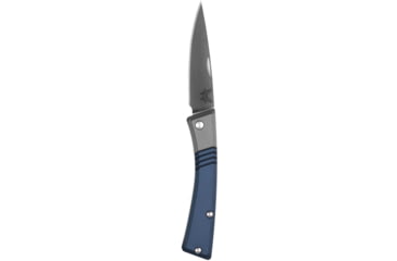 Image of Benchmade Successor Folding Knife, 2.56in, M390 Stainless Steel, Drop-Point, 6061-T6 Aluminum, Ash Gray/ Crater Blue, 315