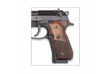 Image of Beretta Wood Pistol Grip, 92/96 Series, Walnut, Oval Texturing, Walnut, E00219