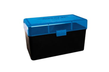 Image of Berrys Manufacturing Mfg 412 Blue Ammo Flip Top Box Holds 50 Rounds - .300 Ultra, 19975